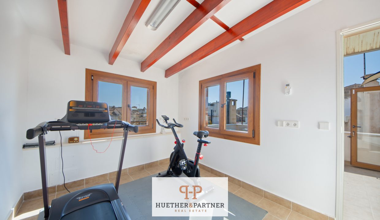 Fitness Raum Dachterrasse